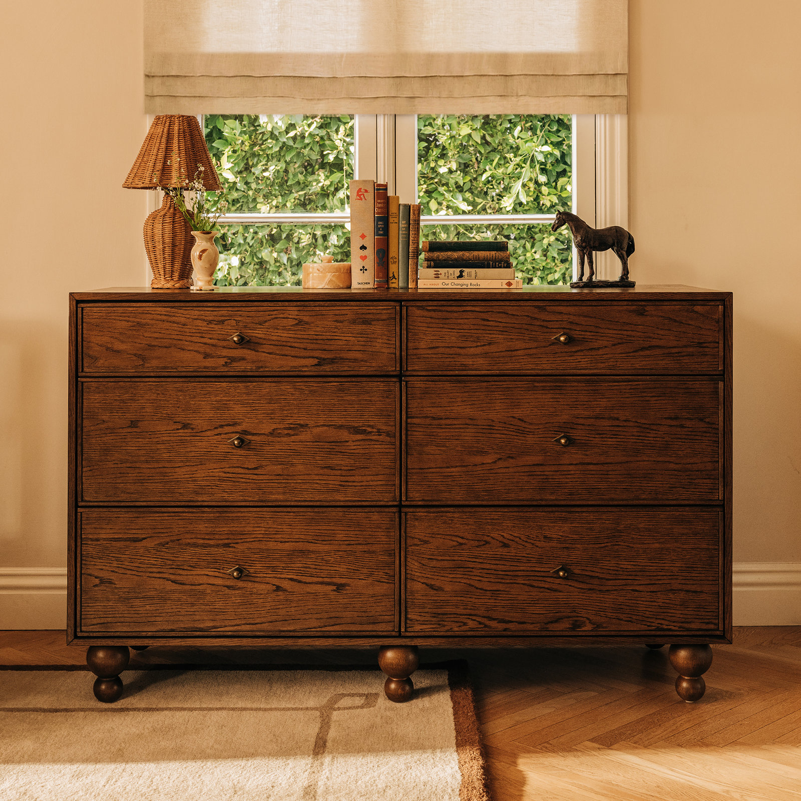 Astre 6-Drawer Wide Assembled Dresser (54") by Nate Berkus, Toffee