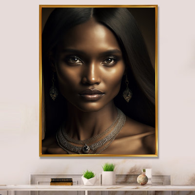 Magnifique portrait de latina sur toile