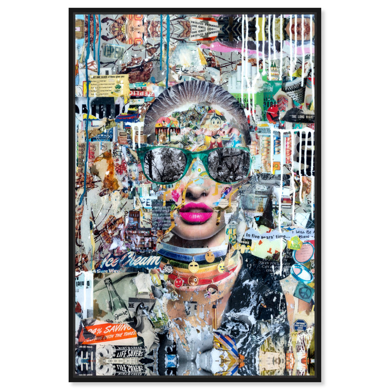 « long night », reproduction d’impression sur toile, H 36 po x l 24 po, Cadre flottant noir