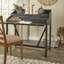 Bureau en bois massif avec rehausse Brileigh-18643208
