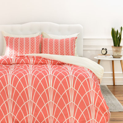 Heather Dutton Polyester Geometric Shapes Duvet Cover