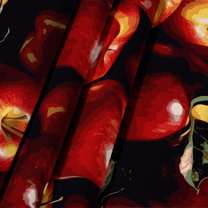 Tapisserie murale fruit pomme rouge, 26 po x 36 po