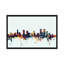 «Denver, Colorado, USA on Blue» par Michael Tompsett - reproduction d'art sur toile-19750351-74743145-74743146