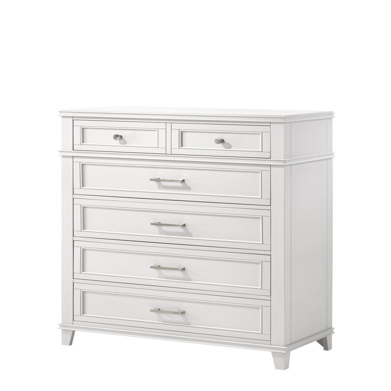 Commode 5 tiroirs, Blanc