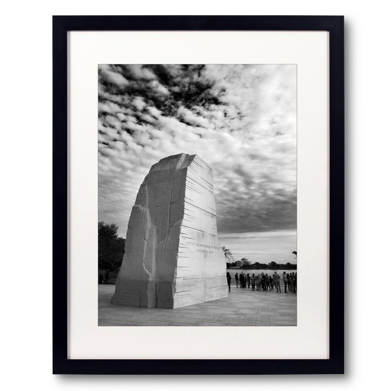Martin Luther King I Framed Photographic Print Canvas, 20" H x 16" W, Black Framed Paper