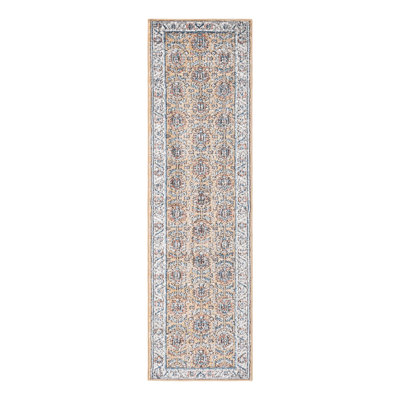Weingartner Performance Mustard Yellow/Ivory/Blue Rug