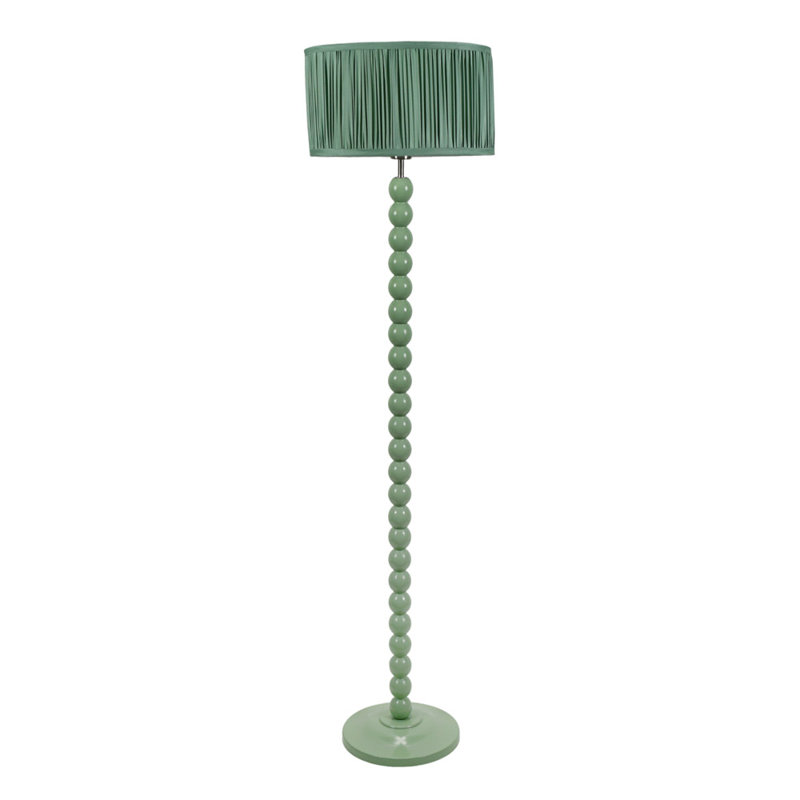 Grenada 145cm Traditional Floor Lamp, Green, Yes, Green