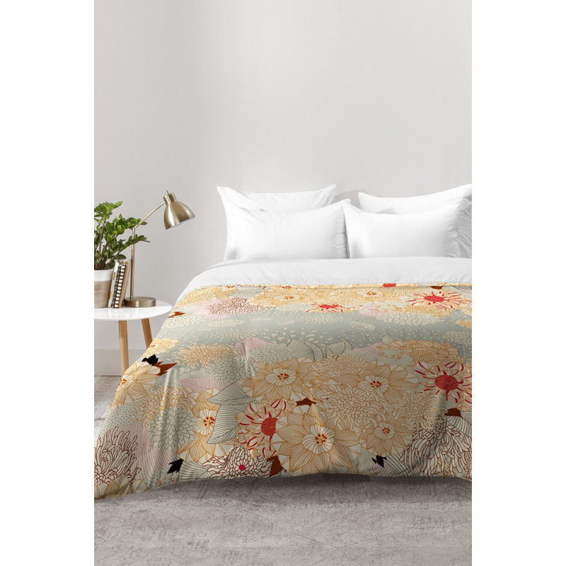 Iveta Abolina Farmhouse / Country Polyester Floral Comforter, Full/Queen Comforter + 2 Standard Shams