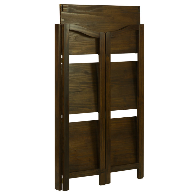 Troy 36'' H x 23'' W Solid Wood Etagere Bookcase, Warm Brown