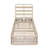 Cullors Modern Outdoor Adjustable Sunlounge With Woven Rope Base (Cushion Not Included)
