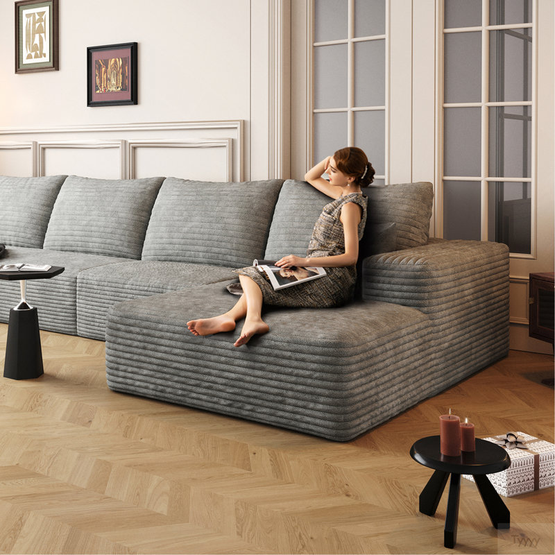 Y119-OTTOMAN-GREY, repose-pieds gris, Gris