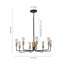 Fye 8-Light 77cm Farmhouse Classic Candle Style Chandelier Modern Pendant Light Fixture