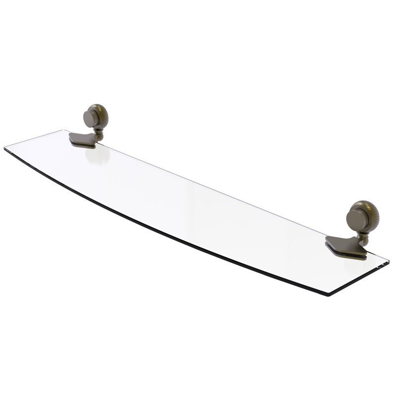 Venus Bracket Shelf, Antique Brass, 24" W x 5" L