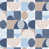 Bleu marine / bleu / beige