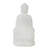 5.5X4.7X11.8" White Sitting Buddha Figure