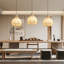 Luminaire suspendu en rotin tissé à la main Boho