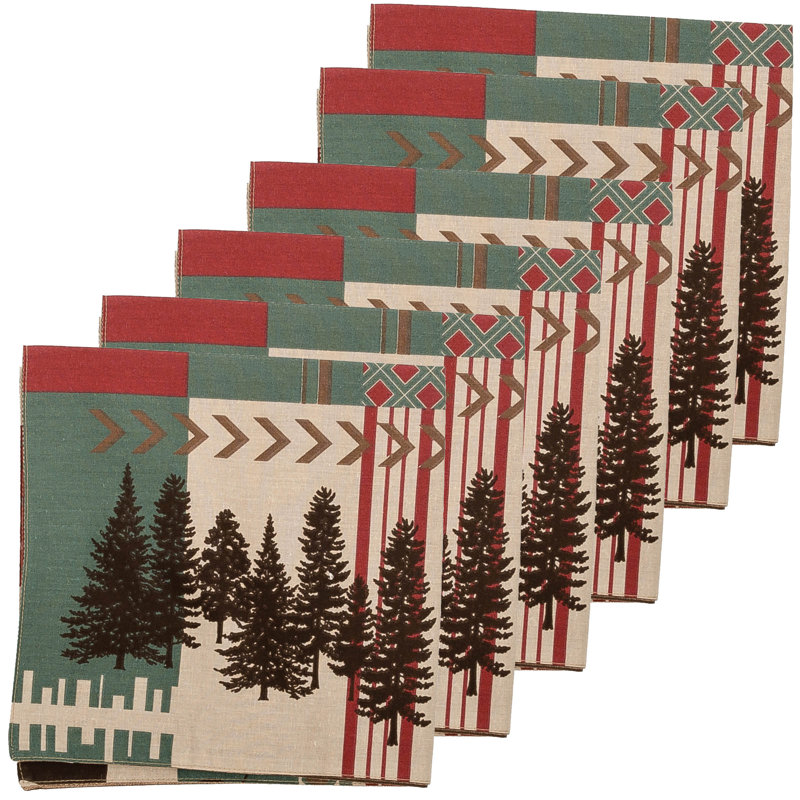 Abramson Cotton Animals/Nature Square Napkin