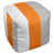 Blanc / orange / argent