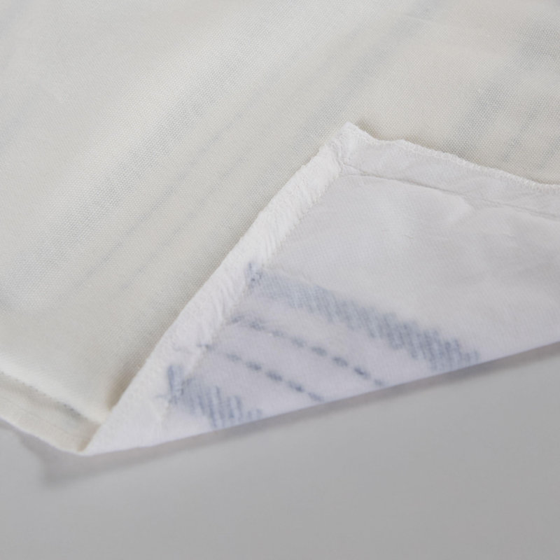 100% Cotton Down Filled Throw Pillow, Polyester, Blue/White
