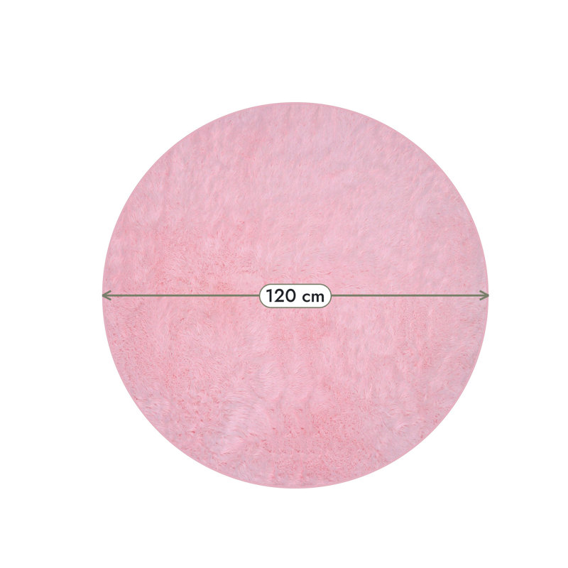Lush Shaggy Collection Shag, 120X120 cm Round