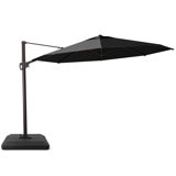 Genrry 144'' Cantilever Umbrella with Crank Lift , Counter Weights Included