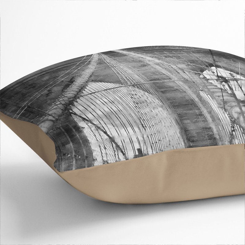 Square Cushion, Stone, 55cm H x 55cm W x 20cm D