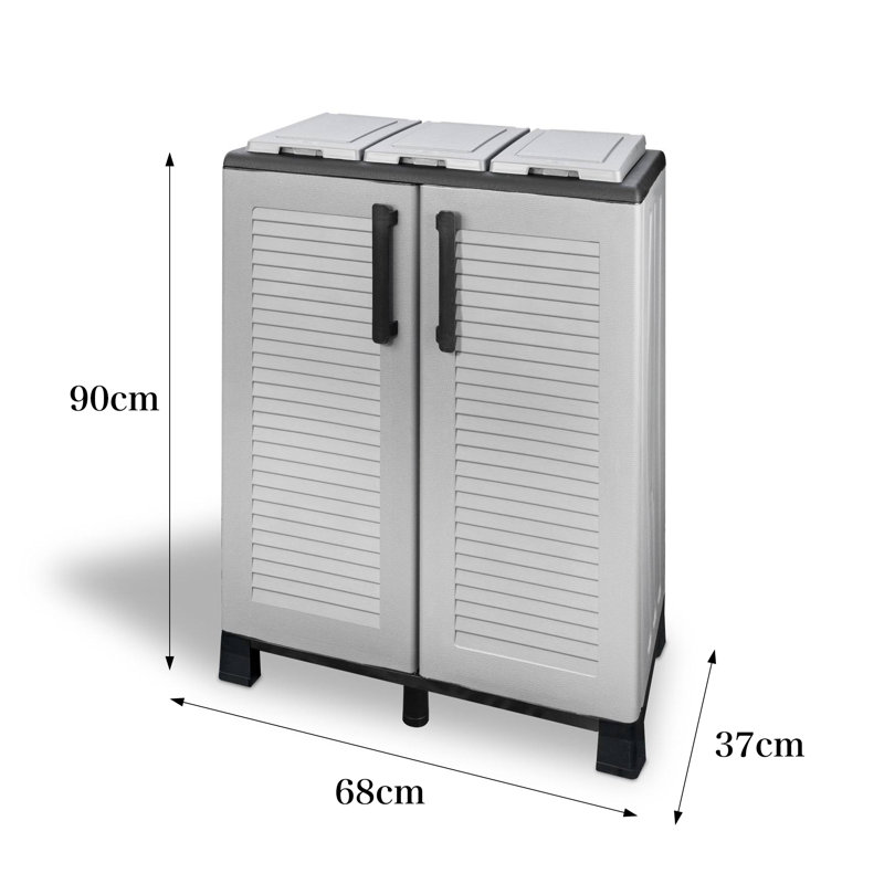 Plastic 2 - Door Rectangle Accent Cabinet
