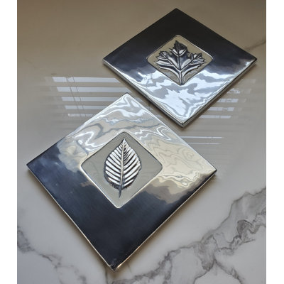 Aldin Pewter Tray - Set of 2