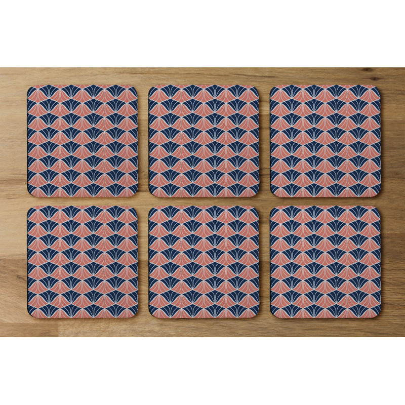 Square 6 Piece Coaster Set