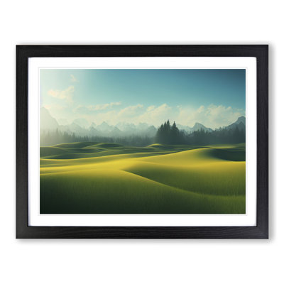 Serene Meadow Landscape Vol.1 - Framed Print