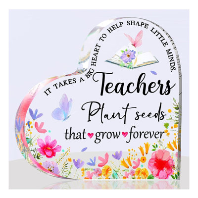 Presse-papiers en cristal Teachers Plant
