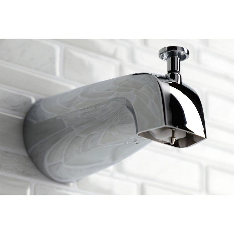 Bec de baignoire mural, Chrome / chrome