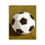 Art mural traditionnel sur plaque de soccer par Regina Moore