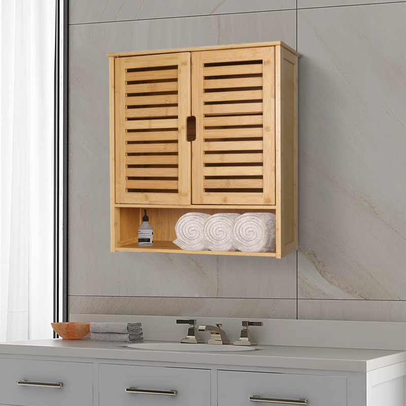 Meriton Bamboo Over The Toilet Storage, Brown