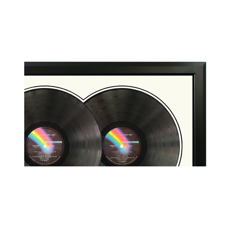 Elton John "Goodbye Yellow Brick Road" Framed Record with White Mat, White