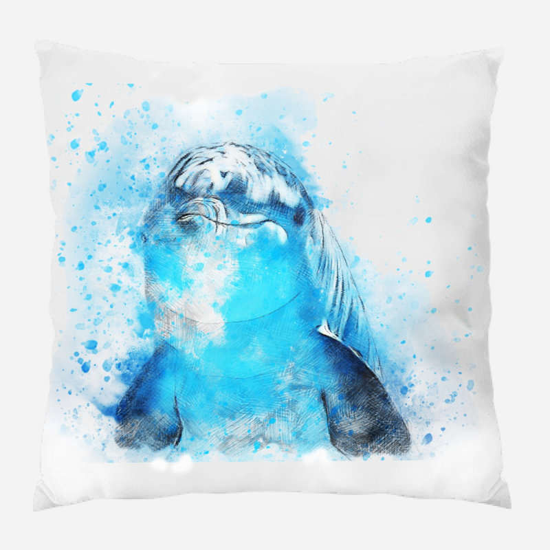 Coussin pour dauphin , Microsuède, Intérieur