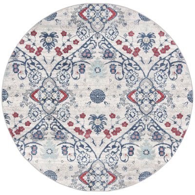 Tapis bleu marine / gris Evart