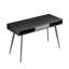 Mid Century Bublava with USB Ports and Power Outlet, Modern Writing Study Bublava with Drawers, Multifunctional Home Office Computer Bublava Black-700488036