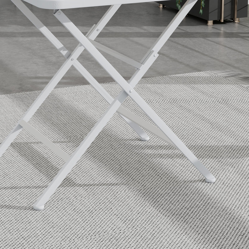  Table bistro carrée pliable d'intérieur et d'extérieur