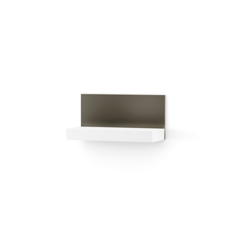 Calumet Floating Shelf, Graphite/White