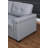 Lucca 83.5" Gray Vegan Leather Modern Reversible Sleeper Sectional Sofa with Storage Chaise