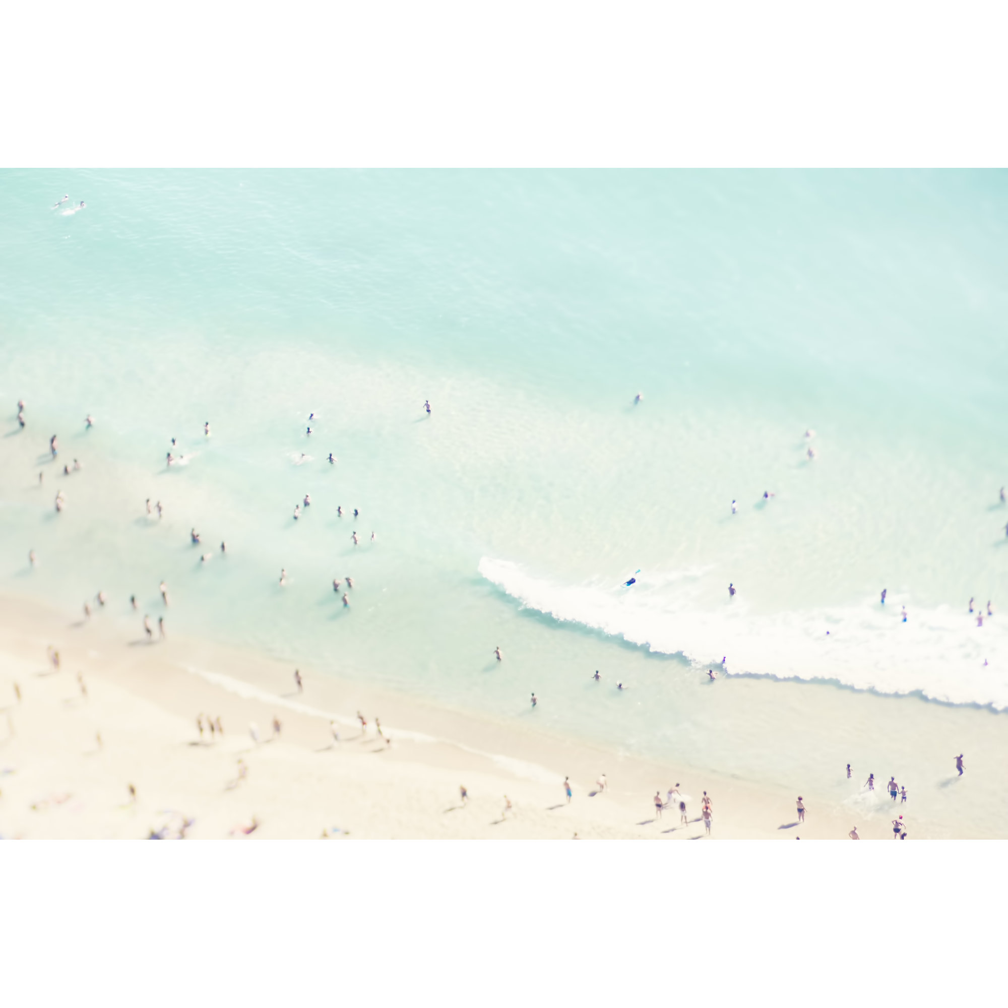 Beach Summer Love Ll by Ingrid Beddoes, Black Single Picture Framed, 8" H x 12" W x 0.75" D, Yes