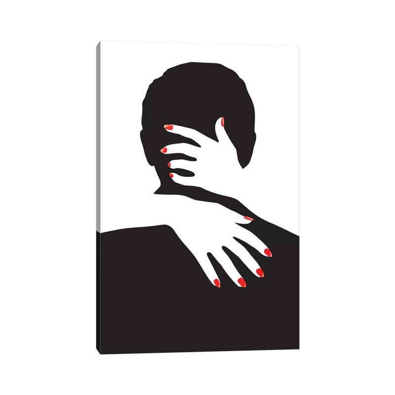 Man And Hands - Wrapped Canvas Print, 20.32 cm H x 30.48 cm W