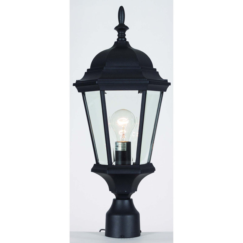 Luminaire extérieur en aluminium noir 1 lumière, Noir