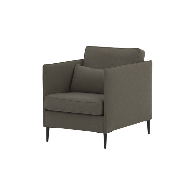 Upholstered Armchair, Dark Grey