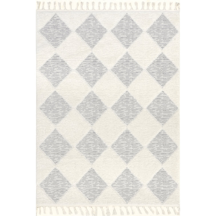 Marissa High/Low Diamond Tassel Area Rug