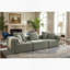 Modular 3-Seat Sectional Sofa, All-Foam Deep-Seat Couch With Textured Chenille Boneless, Low-Profile Modern Design, Compressed Shipping & Easy Setup, 111.02" W × 37.01" D × 23.62" H-Grey-482456223