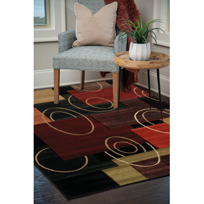 Tapis abstrait multicolore Carletta