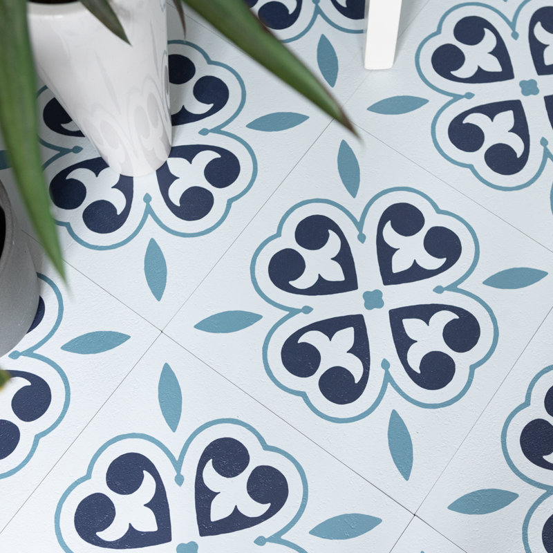 Tristyn 30 x 30cm PVC Tile in Navy