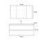 Armoire de salle de bain moderne et simple blanche
